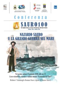 TERRACINA - Conferenza "Nazario Sauro e la Grande Guerra sul mare" presso Liceo Statale "Leonardo da Vinci" @ Liceo Scientifico, Classico, Scienze Umane "Leonardo da Vinci" | Terracina | Lazio | Italia