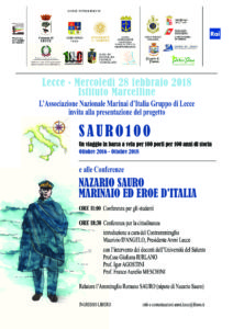 LECCE - Conferenza "Nazario Sauro, marinaio ed eroe d'Italia" per gli alunni delle elementari dell'Istituto Mercelline @ Istituto Mercelline | Lecce | Puglia | Italia