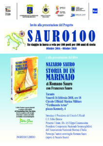 TARANTO - Presentazione progetto "SAURO100" e libro "Nazario Sauro. Storia di un marinaio" presso il Circolo Ufficiali della Marina Militare @ Circolo Ufficiali M.M. | San Giorgio Ionico | Puglia | Italia