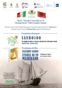 DURAZZO - Presentazione SAURO100 e libro "Nazario Sauro. Storia di un marinaio" presso la Sala Consiglio del Municipio @ Sala Consiliare del Municipio | Durazzo | Prefettura di Durazzo | Albania